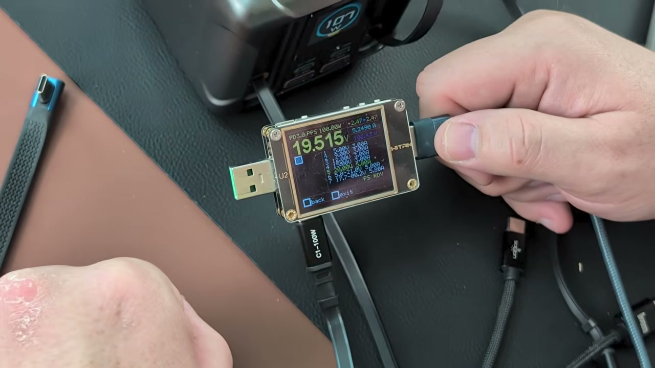 Тест USB-C ASOMETECH 300W — близько 100 Вт