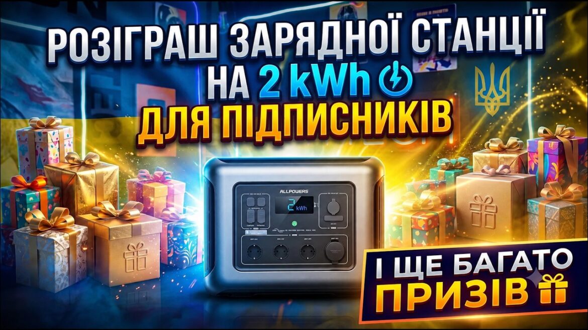 Розіграш зарядної станції ALLPOWERS R2500 V2.0 на TECHNOZON UKRAINE