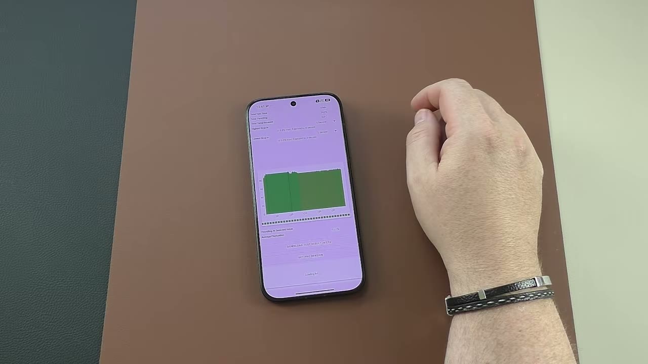 Тротлінг-тест POCO X8 Pro з результатом близько 81 відсотка