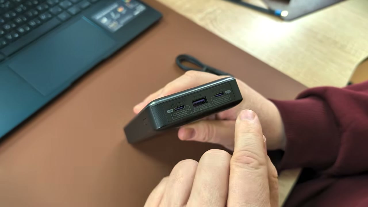 Порти USB-C і USB-A павербанка ZIME Z5