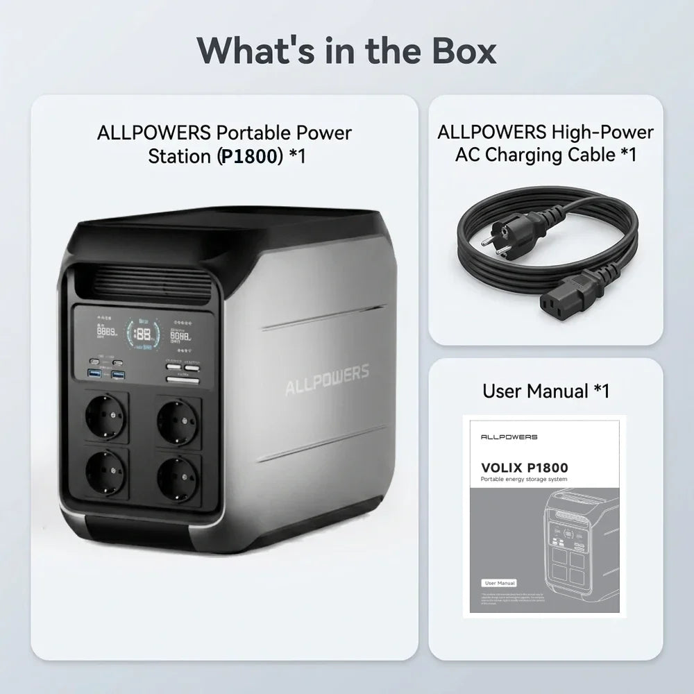 ALLPOWERS P1800 — фото та деталі зарядної станції